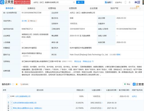 光環(huán)新網(wǎng)旗下持股公司成立數(shù)據(jù)科技公司，聚焦數(shù)據(jù)處理服務(wù)新賽道